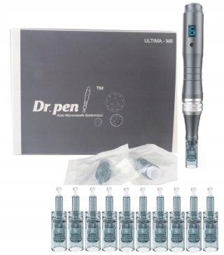 Dermapen Dr Pen Ultima M8-W M8W BEZPRZEWODOWY + 10 KARTRIDŻY