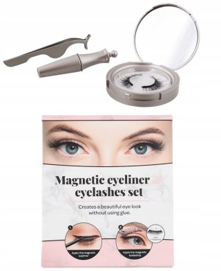 RZĘSY MAGNETYCZNE EYELINER + PĘSETA ZESTAW