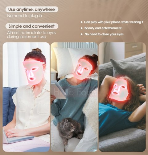 Hello Face LED Mask - Rewolucja w Pielęgnacji Skóry Anti-Aging