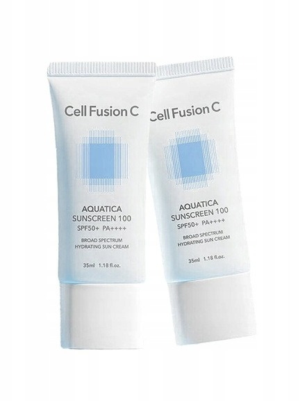 Cell Fusion C Aquatica Sunscreen 100 SPF 50+/PA+++ – krem przeciwsłoneczny nawilżający do twarzy 2x35 ml Cell Fusion C Aquatica Sunscreen 100 SPF 50+/PA+++ – krem przeciwsłoneczny nawilżający do twarzy 2x35 ml