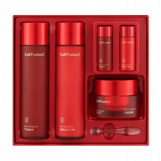 Cell Fusion ZESTAW RED ULTIMATE Toner + Emulsja + Krem KURACJA anti-aging