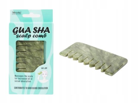 Grzebień Kamień Gua Sha do masowania skóry głowy jadeitowy 16 x 8 cm Grzebień Kamień Gua Sha do masowania skóry głowy jadeitowy 16 x 8 cm